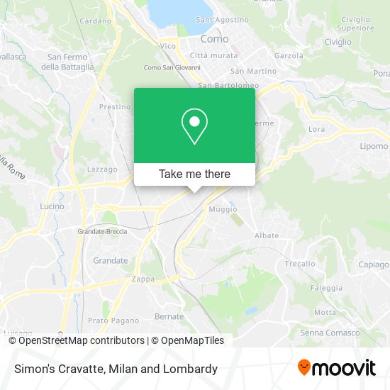 Simon's Cravatte map