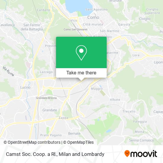 Camst Soc. Coop. a Rl. map