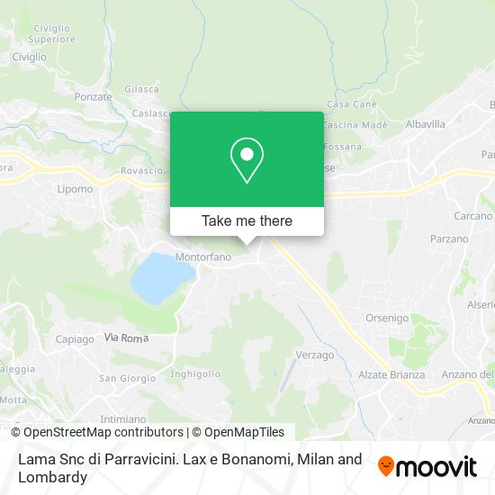 Lama Snc di Parravicini. Lax e Bonanomi map
