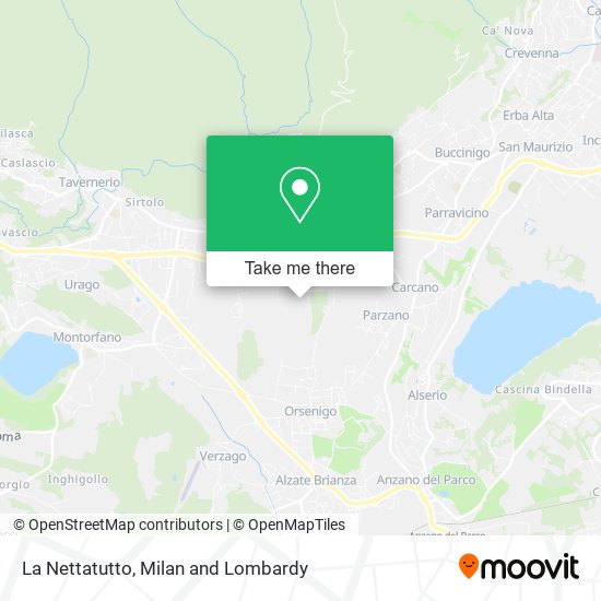 La Nettatutto map