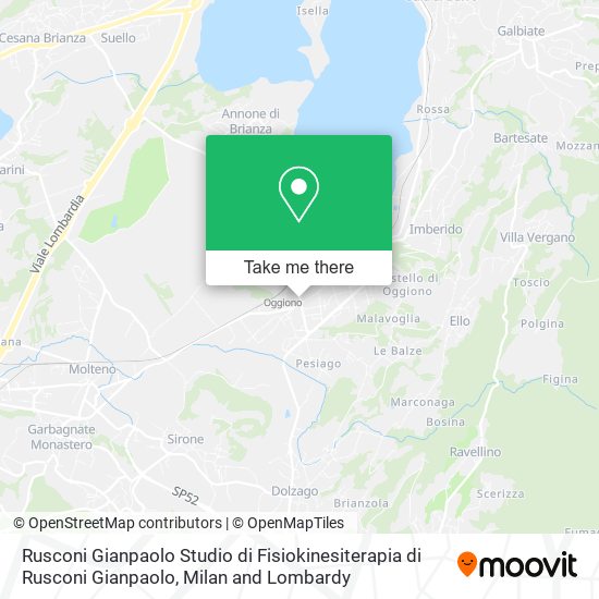 Rusconi Gianpaolo Studio di Fisiokinesiterapia di Rusconi Gianpaolo map