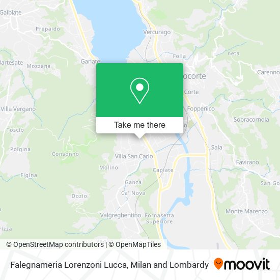 Falegnameria Lorenzoni Lucca map