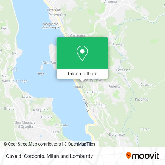 Cave di Corconio map