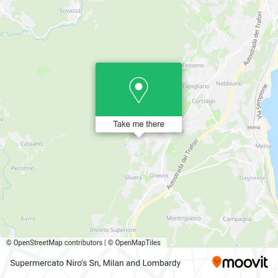 Supermercato Niro's Sn map