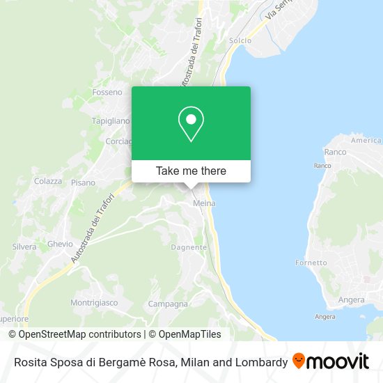 Rosita Sposa di Bergamè Rosa map