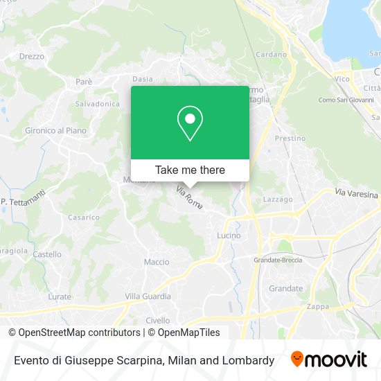 Evento di Giuseppe Scarpina map