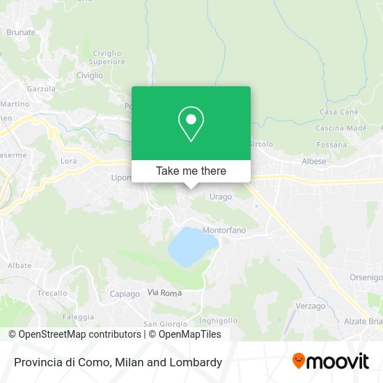 Provincia di Como map