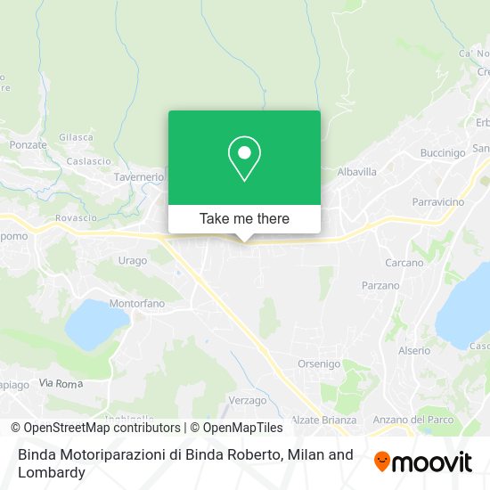 Binda Motoriparazioni di Binda Roberto map