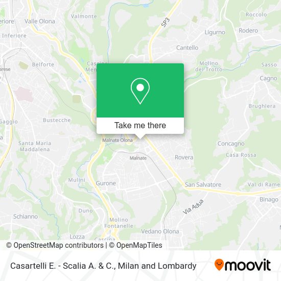 Casartelli E. - Scalia A. & C. map