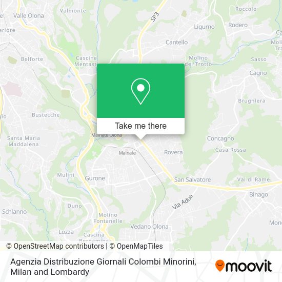 Agenzia Distribuzione Giornali Colombi Minorini map