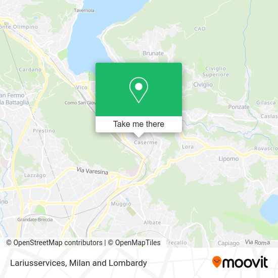 Lariusservices map