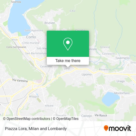 Piazza Lora map