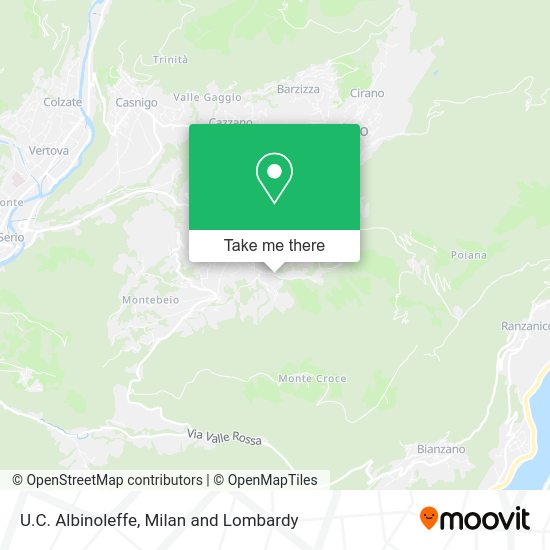U.C. Albinoleffe map