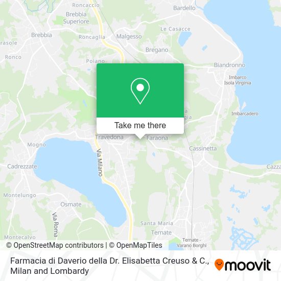 Farmacia di Daverio della Dr. Elisabetta Creuso & C. map