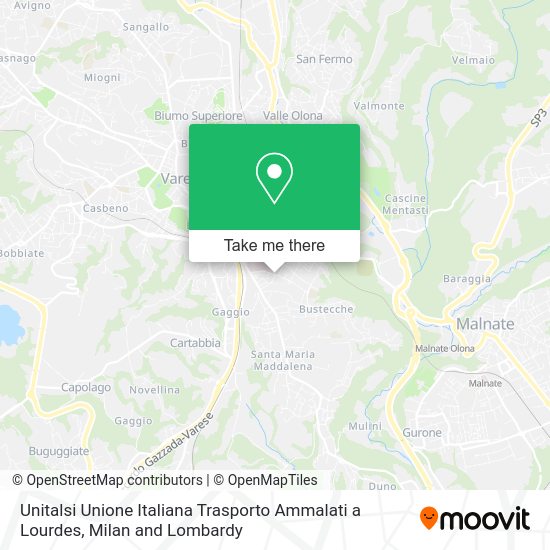 Unitalsi Unione Italiana Trasporto Ammalati a Lourdes map