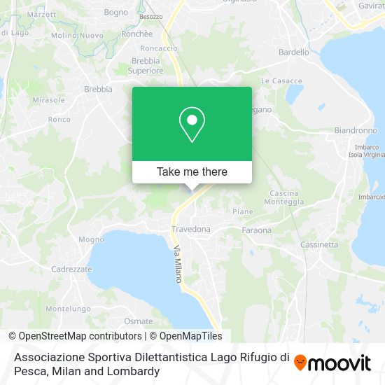 Associazione Sportiva Dilettantistica Lago Rifugio di Pesca map