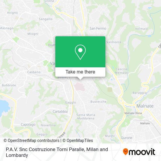 P.A.V. Snc Costruzione Torni Paralle map