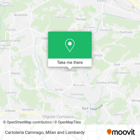 Cartoleria Camnago map
