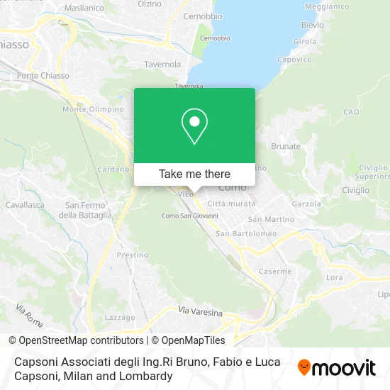 Capsoni Associati degli Ing.Ri Bruno, Fabio e Luca Capsoni map