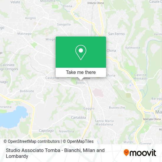 Studio Associato Tomba - Bianchi map