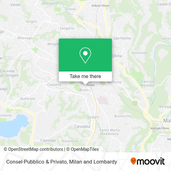 Consel-Pubblico & Privato map