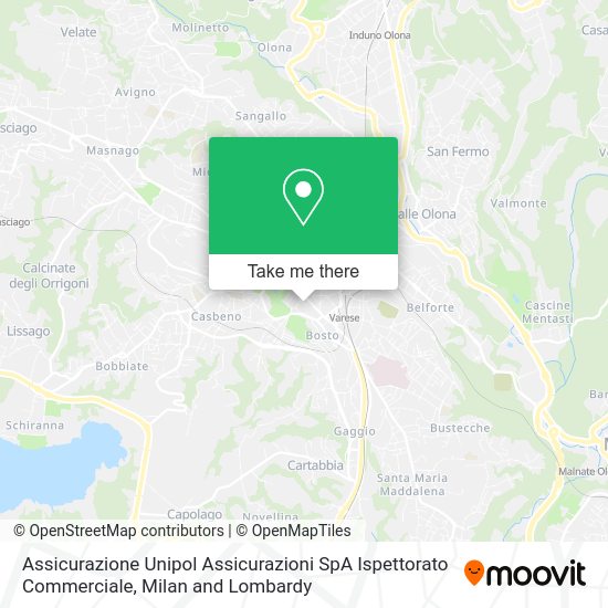 Assicurazione Unipol Assicurazioni SpA Ispettorato Commerciale map