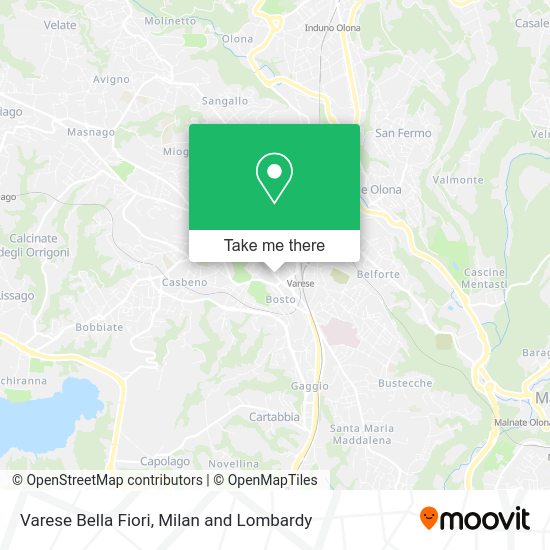 Varese Bella Fiori map