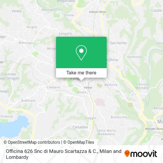Officina 626 Snc di Mauro Scartazza & C. map