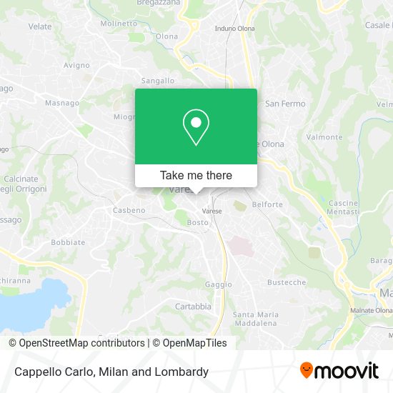 Cappello Carlo map