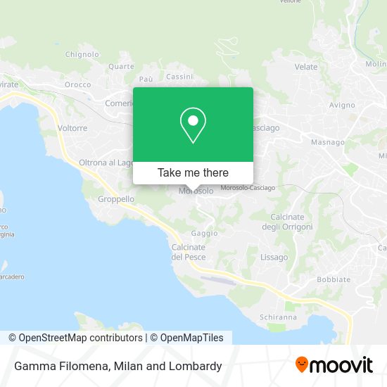 Gamma Filomena map