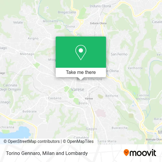 Torino Gennaro map