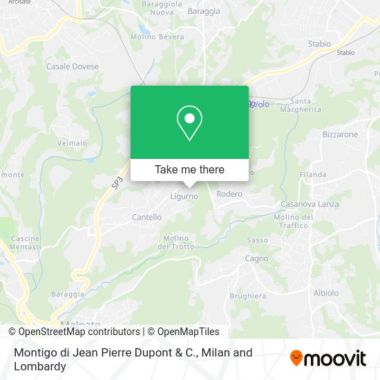 Montigo di Jean Pierre Dupont & C. map