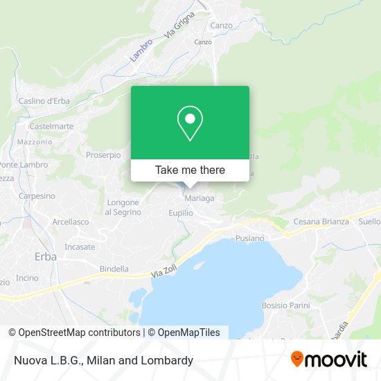 Nuova L.B.G. map