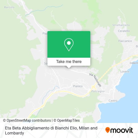 Eta Beta Abbigliamento di Bianchi Elio map