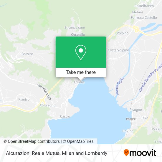 Aicurazioni Reale Mutua map