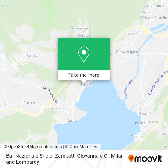 Bar Nazionale Snc di Zambetti Giovanna e C. map