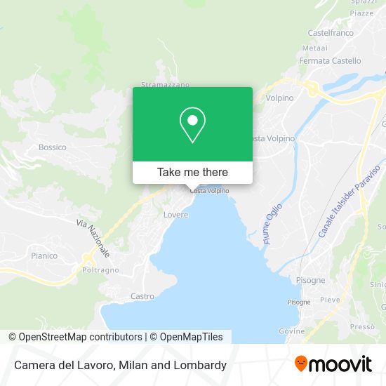 Camera del Lavoro map