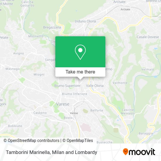 Tamborini Marinella map