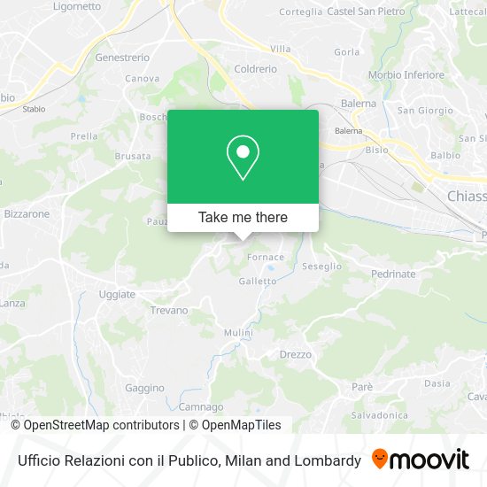 Ufficio Relazioni con il Publico map