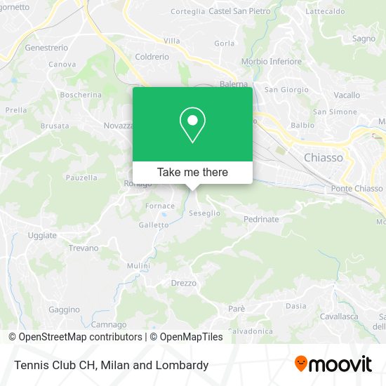 Tennis Club CH map
