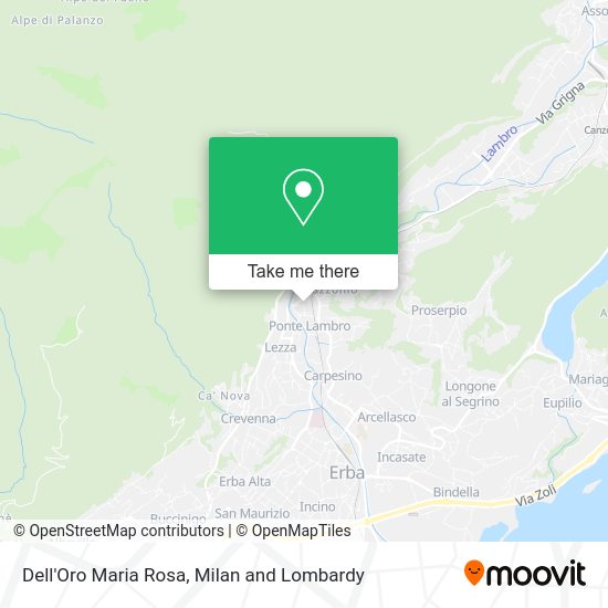 Dell'Oro Maria Rosa map