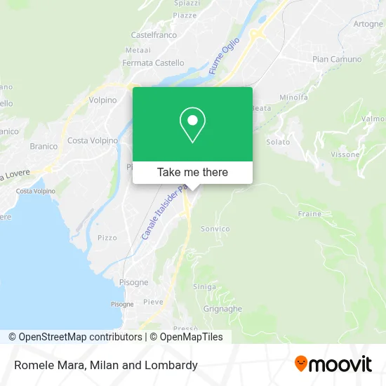 Romele Mara map