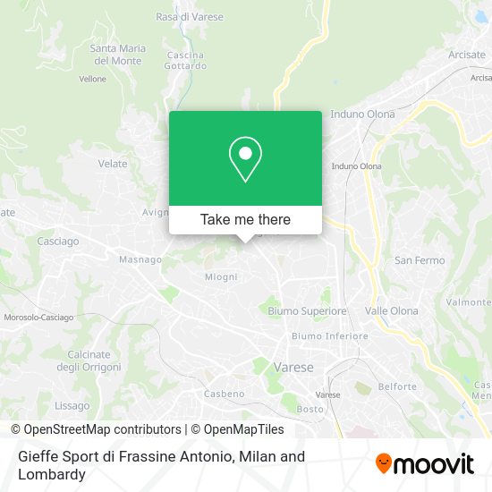 Gieffe Sport di Frassine Antonio map