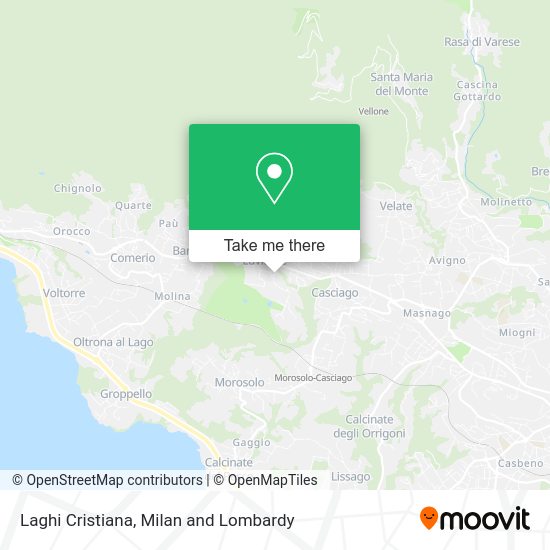 Laghi Cristiana map