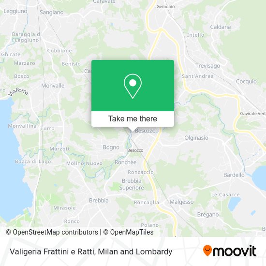 Valigeria Frattini e Ratti map