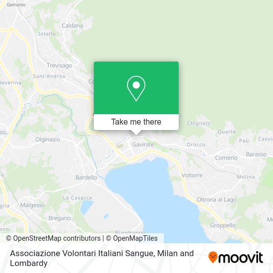 Associazione Volontari Italiani Sangue map