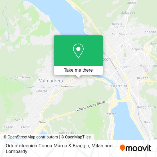 Odontotecnica Conca Marco & Braggio map