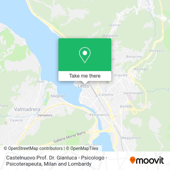Castelnuovo Prof. Dr. Gianluca - Psicologo - Psicoterapeuta map