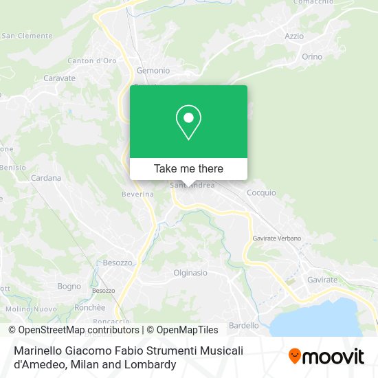 Marinello Giacomo Fabio Strumenti Musicali d'Amedeo map