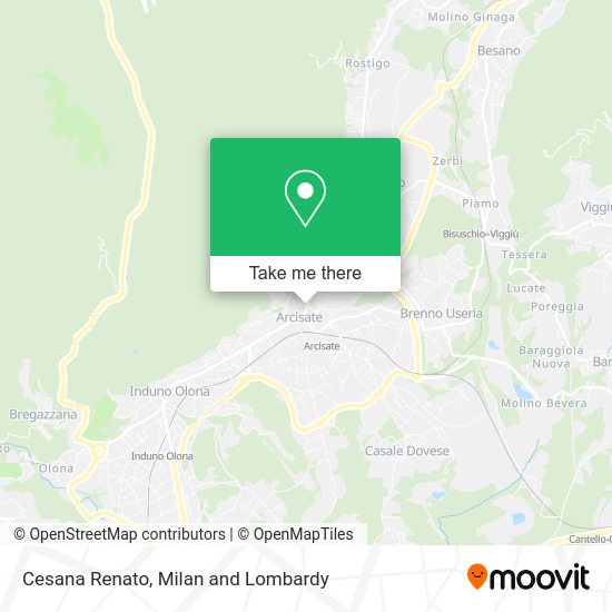 Cesana Renato map